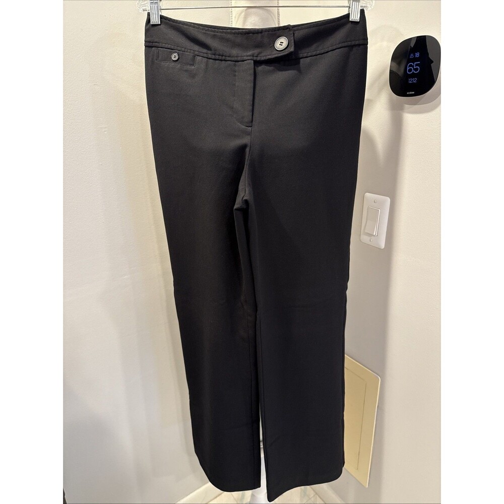 East 5Th SECRETLY SLENDER Black Straight Leg Pants Slacks Sz 8